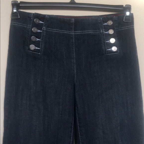 Nautica 4 sailor button wide leg jean regatta EUC - Picture 2 of 4